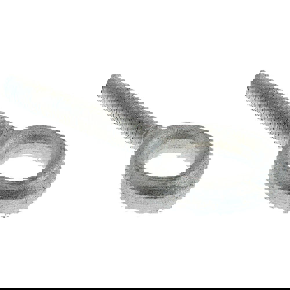 Fixed Lifting Eye Bolt: Without Shoulder, 1,400 lb Capacity, 3/8-16 Thread, Grade C-1035 Steel